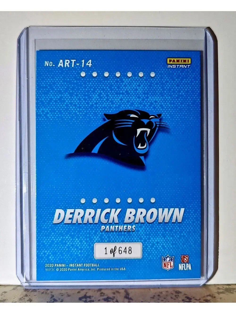 Derrick Brown 2020 Panini All-Rookie Team NFL #14 Card 1 of 648 Panthers